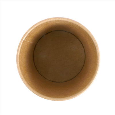 PETITS POTS 120 ML (4 oz) 210 + 18 PE G/M2 Ø6/4,5x6,5 CM MARRON CARTON (1000 UNITÉS)
