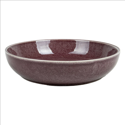 ASSIETTES CREUSES 'AKALA' 630 ML Ø20x4,5 CM BORDEAUX STONEWARE (6 UNITÉS)