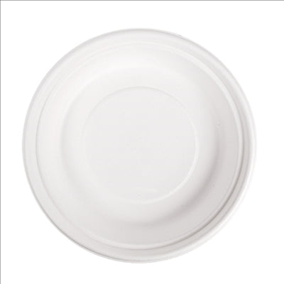 BOLS 'BIONIC' 700 ML Ø 20,8x3,4 CM BLANC BAGASSE (400 UNITÉS)