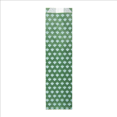 ÉTUIS POUR COUVERTS 'PARK AVENUE' 32 G/M2 7+4x26 CM VERT PRAIRIE CELLULOSE (500 UNITÉS)