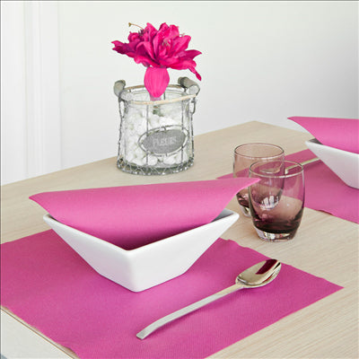 SERVIETTES  55 G/M2 40x40 CM FUCHSIA AIRLAID (700 UNITÉS)