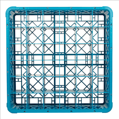 CASIER DE LAVAGE 36 COMPART. VERRES  50x50x10 CM BLEU PP (1 UNITÉ)