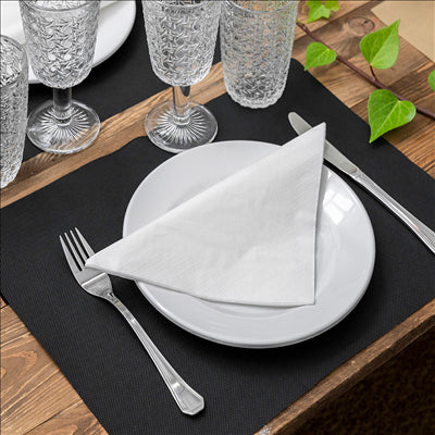 SETS DE TABLE 'SPUNBOND' 60 G/M2 30x40 CM NOIR PP (800 UNITÉS)