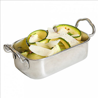 MINI BACS AVEC ANSES 'ARTINOX'  14,5x9,5x4,5 CM ARGENTE INOX (6 UNITÉS)