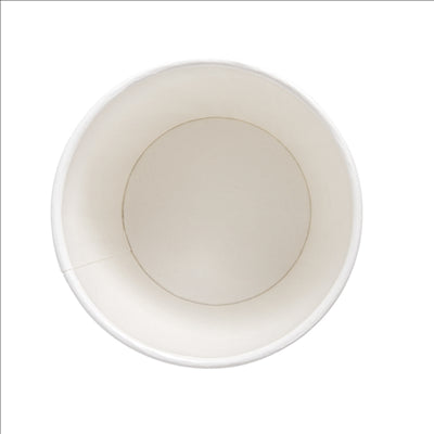 GOBELETS BOISSONS FROIDES ET CHAUDES 1 PAROI GRASS 'COMPOSTABLE' 180 ML 260 G/M2 Ø7,2/5,3x7,8 CM BLANC CARTON (1000 UNITÉS)