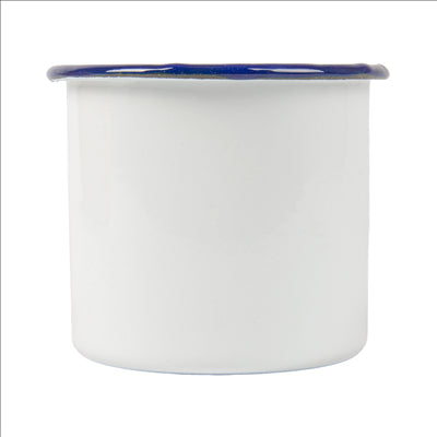 BOLS 'ENAMELWARE' 350 ML Ø 8x8 CM BLANC ACIER ÉMAILLÉ (6 UNITÉS)