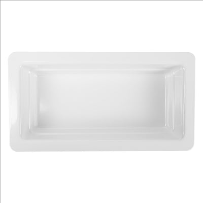 BACS GN 1/3  32,5 x 17,5 x 6,5 (h) CM BLANC MÉLAMINE (6 UNITÉS)