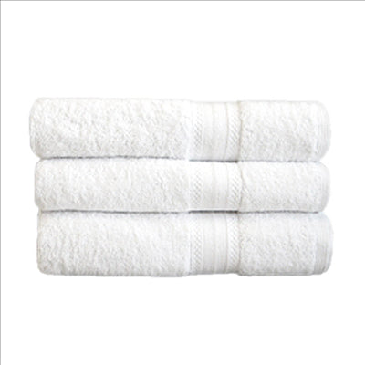 SERVIETTES DE BAIN  500 G/M2 70x140 CM BLANC COTON (1 UNITÉ)