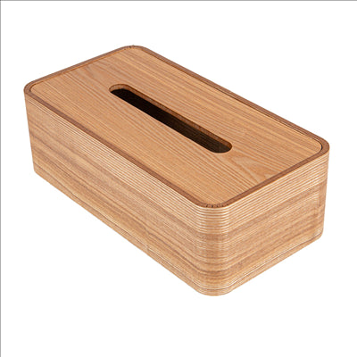 DISTRIBUTEUR MOUCHOIRS  26,5x14x8,5 CM NATUREL BOIS (1 UNITÉ)