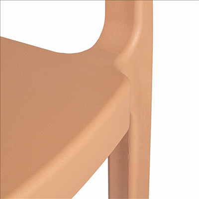 CHAISE EMPILABLE 'SUPRA-TEK'  51x49x73 CM BEIGE PP (4 UNITÉS)