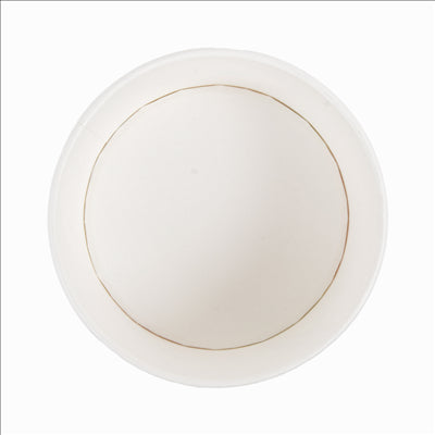 POTS À GLACES 'AMALFI' 150 ML 250 + 18 PE G/M2 Ø8,5x4,5 CM BLANC CARTON (2000 UNITÉS)