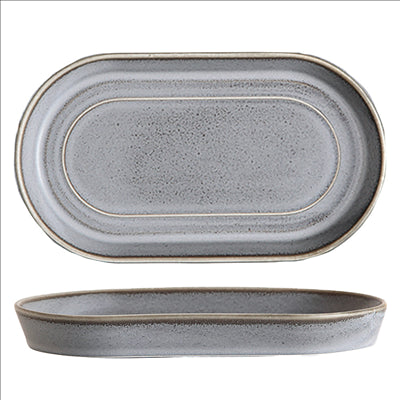 PLATS OVALES 'URBAN' 'AKALA'  18x9,8x2,5 CM CIMENT PORCELAINE (6 UNITÉS)