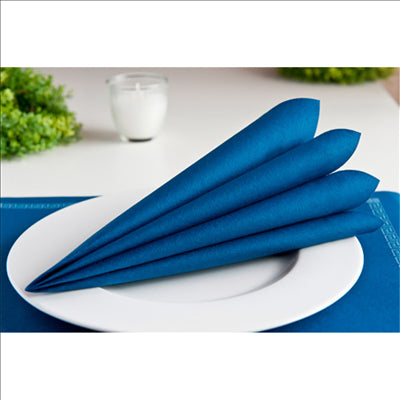 SERVIETTES  55 G/M2 40x40 CM BLEU MARINE AIRLAID (700 UNITÉS)
