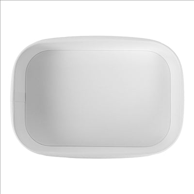 RÉCIPIENTS RECTANGULAIRES 500 ML 320 + 30 PE G/M2 17,3x12,3x4,1 CM BLANC KRAFT (300 UNITÉS)
