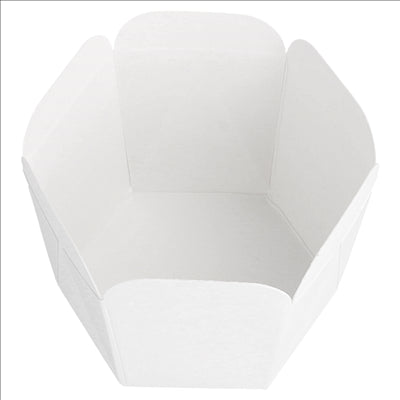 MINI POTS À PATES 10 CL 210 + 15 PE G/M2 5x5 CM BLANC CARTON (100 UNITÉS)