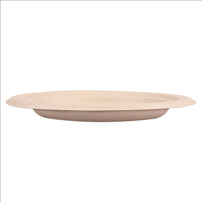 ASSIETTES 'BIONIC'  Ø 15,5x1,4 CM NATUREL BAGASSE (1000 UNITÉS)