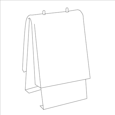 DISTRIBUTEUR DE SACS "TUFF-GARDS" (520,76/81)  25,5x22 CM ARGENTE LAITON (1 UNITÉ)
