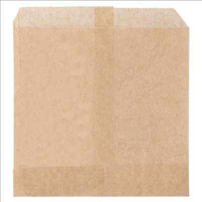 SACHET POUR FRITURES  34 G/M2 12x12 CM NATUREL PARCH.INGRAISSABLE (1000 UNITÉS)