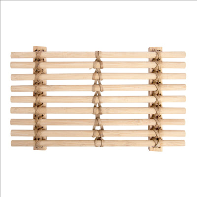 TAPIS DE TABLE DE PRÉSENTATION  26,5x16,2 CM NATUREL BAMBOU (10 UNITÉS)