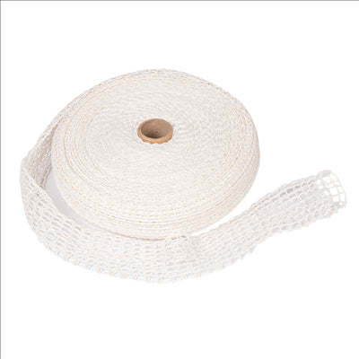 FILET ÉLASTIQUE - 18 FILETS  50 M BLANC POLYESTER (1 UNITÉ)