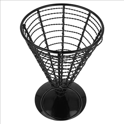 BASKET POUR 1 RÉCIPIENT  Ø 12,8x18 CM NOIR ACIER (6 UNITÉS)