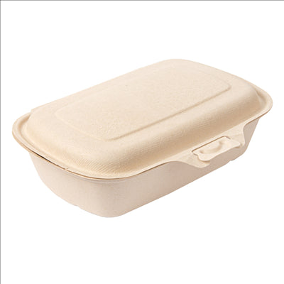 COQUILLES 'BIONIC' 900 ML 22,4x14x6 CM NATUREL BAGASSE (400 UNITÉS)