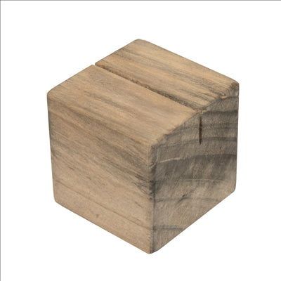 2 U. SUPPORTS CUBIQUES POUR ARDOISES  4,8 CM NATUREL BOIS (8 UNITÉS)