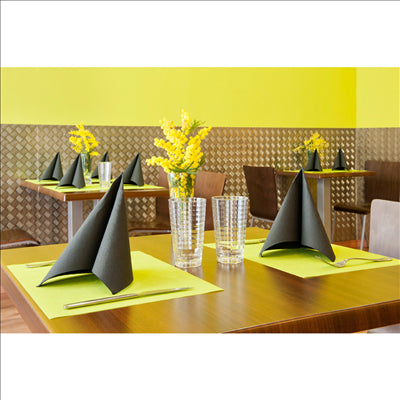 SETS DE TABLE 'SPUNBOND' 60 G/M2 30x40 CM LIME PP (800 UNITÉS)