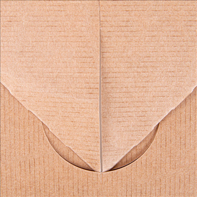 BOÎTES REPAS À EMPORTER 'THEPACK' 5 L 310 G/M2 26x20,5x11,3 CM NATUREL CARTON ONDULÉ NANO-MICRO (150 UNITÉS)