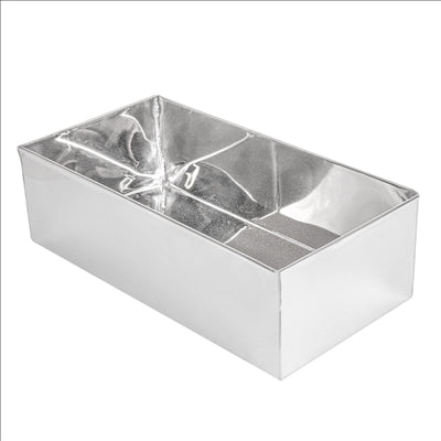 BOÎTE POUR BUFFET 'ARTINOX'  26,3x13x8 CM ARGENTE INOX (1 UNITÉ)