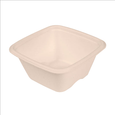 PETITS POTS 'BIONIC' 100 ML 7,7x7,7x3,7 CM NATUREL BAGASSE (600 UNITÉS)