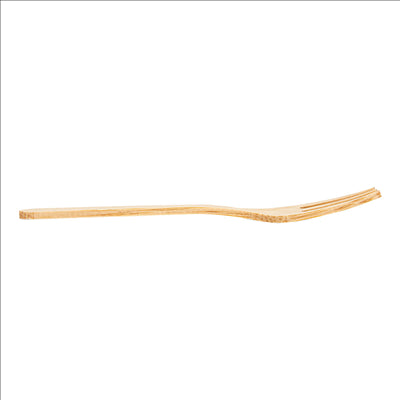 FOURCHETTES  9,5 CM NATUREL BAMBOU (100 UNITÉS)