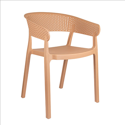 CHAISE EMPILABLE 'SUPRA-TEK'  51x49x73 CM BEIGE PP (4 UNITÉS)