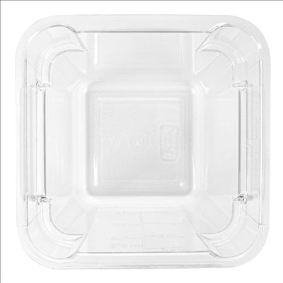 BAC ALIMENTAIRE 4 L 18x18x19 CM TRANSPARENT POLYCARBONATE (1 UNITÉ)