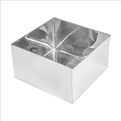 BOÎTE POUR BUFFET 'ARTINOX'  12x12x7 CM ARGENTE INOX (1 UNITÉ)