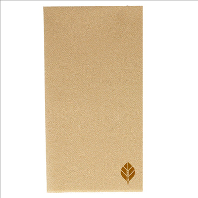 SERVIETTES P. 1/8  55 G/M2 40x40 CM NATUREL AIRLAID (700 UNITÉS)