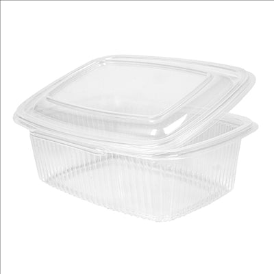 RÉCIPIENT AVEC CHARNIÈRE 1000 ML 18,7x14,4x6,4 CM TRANSPARENT PP (400 UNITÉS)