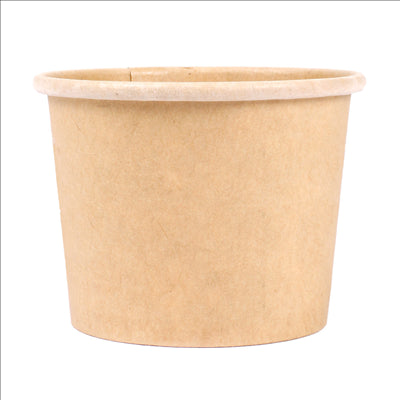 PETITS POTS 80 ML (2,6 oz) 210 + 18 PE G/M2 Ø6,15/4,75x4,8 CM MARRON CARTON (1000 UNITÉS)