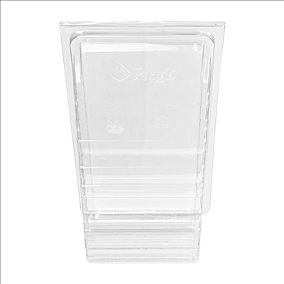 BOÎTES TRIANGULAIRES SANDWICH TRIPLE  11x11x7,5 CM TRANSPARENT RPET (500 UNITÉS)