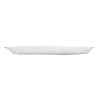 PLATEAUX  320 G/M2 23x15x2 CM BLANC CARTON (100 UNITÉS)