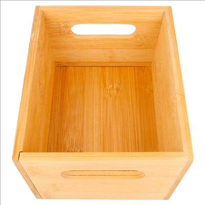CORBEILLE À PAIN  20x15x9 CM NATUREL BAMBOU (1 UNITÉ)