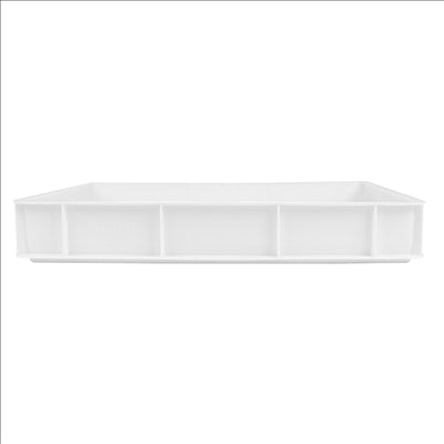 CONTENEUR EMPILABLE POUR PÂTE À PIZZA 15 L 60x40x9 CM BLANC PEHD (1 UNITÉ)