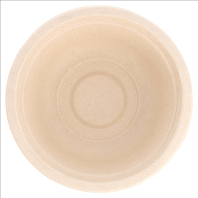 BOLS 'BIONIC' 350 ML Ø 13,5x4,6 CM NATUREL BAGASSE (1200 UNITÉS)