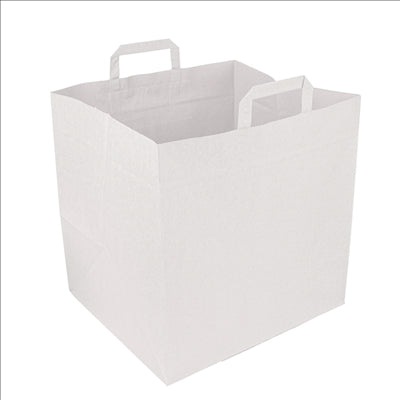 SACS SOS BOîTES PIZZA  110 G/M2 36+31x36 CM BLANC CELLULOSE (125 UNITÉS)