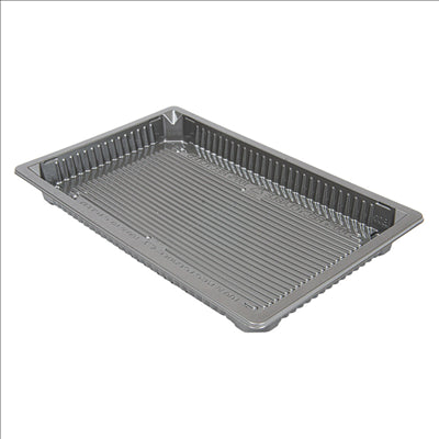 RÉCIPIENTS POUR "SUSHI" 376 ML 21,5x13,5x2 CM ARGENTE RPET (156 UNITÉS)