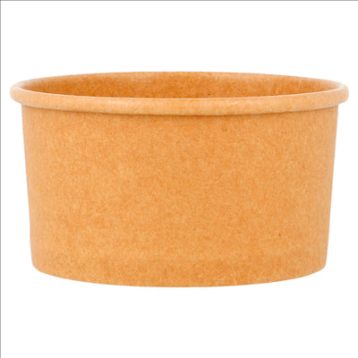 POTS À GLACES 90 ML 210 + 18 PE G/M2 Ø7,2x4 CM MARRON CARTON (2000 UNITÉS)