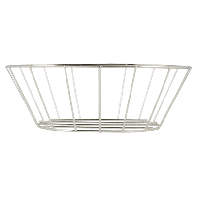 BASKET STYLE TOSCANE 'ARTINOX'  21,6x14x7,6 CM ARGENTE INOX (24 UNITÉS)