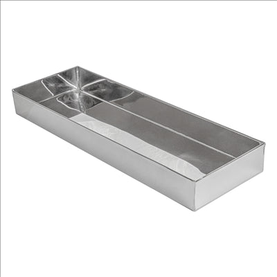 BOÎTE POUR BUFFET 'ARTINOX'  38,3x12,3x4 CM ARGENTE INOX (1 UNITÉ)