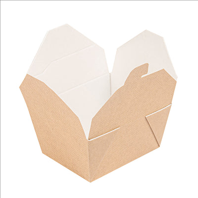 BOÎTES AMÉRICAINES MICRO-ONDABLES 'THEPACK' 780 ML 220 + 12PP G/M2 11,3x9x6,3 CM NATUREL CARTON ONDULÉ NANO-MICRO (500 UNITÉS)