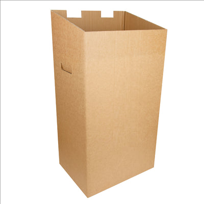 POUBELLE DE RECYCLAGE 75 L 37,3x27,3x72 CM MARRON CARTON (10 UNITÉS)